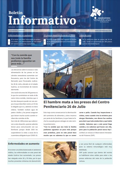 Boletín Informativo – Órgano informativo del Observatorio Venezolano de Prisiones